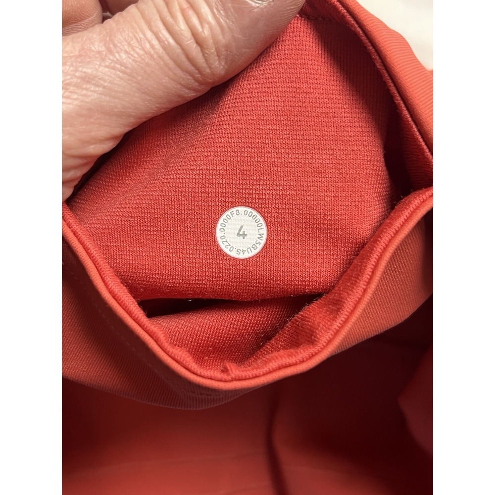 Lululemon Train Times Pant Women 4 Coral Yoga Leggings Mesh High Rise W5BU4S - Picture 8 of 10